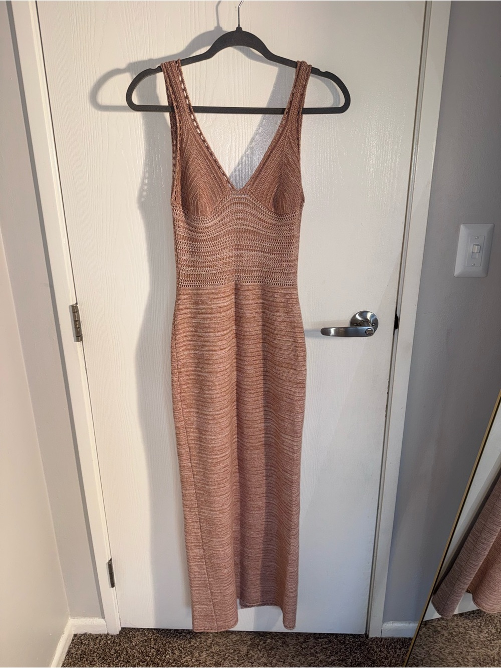 Torn by Ronny Kobo Sleeveless Maxi Dress in Dusty Mauve